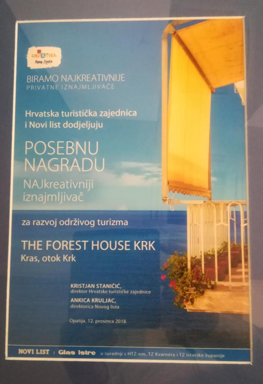 The Forest House Krk 1 Kras Экстерьер фото